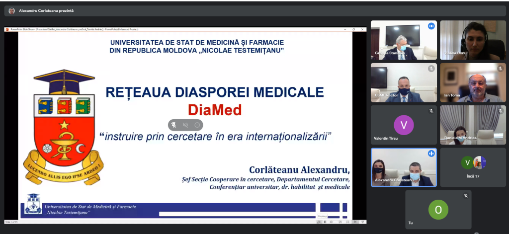 Reprezentanți ai diasporei științifice medicale, originari din Republica Molodva s-au întrunit la o masă rotundă cu tema: „Rețeaua medicală DiaMed MD – instruire prin cercetare în era internaționalizării”.
