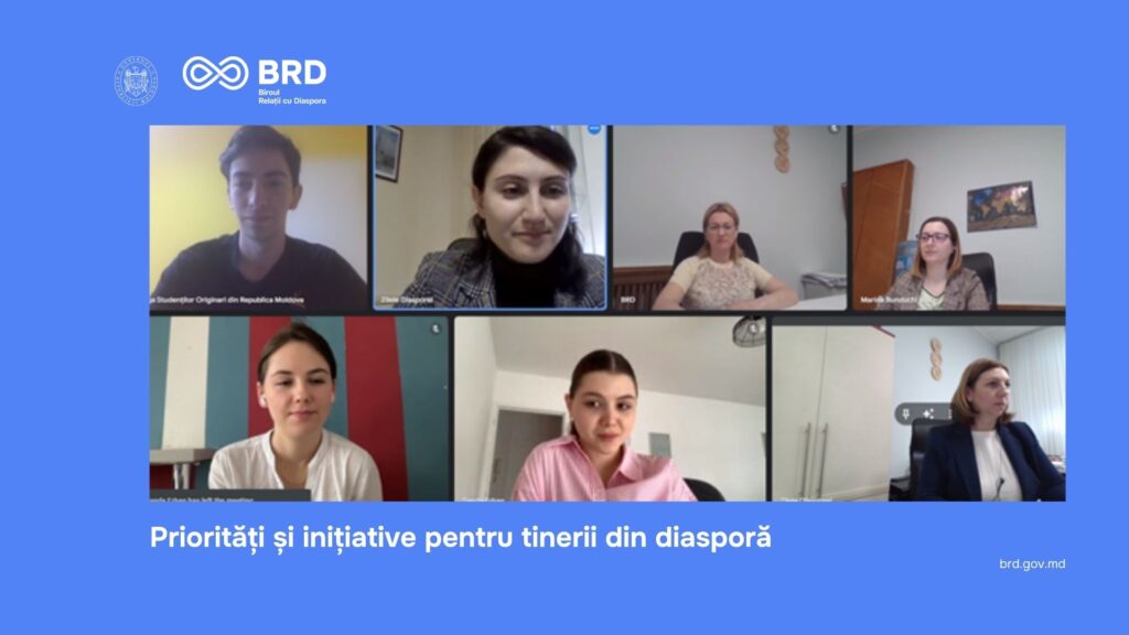 Priorități și inițiative pentru tinerii din diasporă discutate cu membrii Ligii Studenților Originari din Republica Moldova