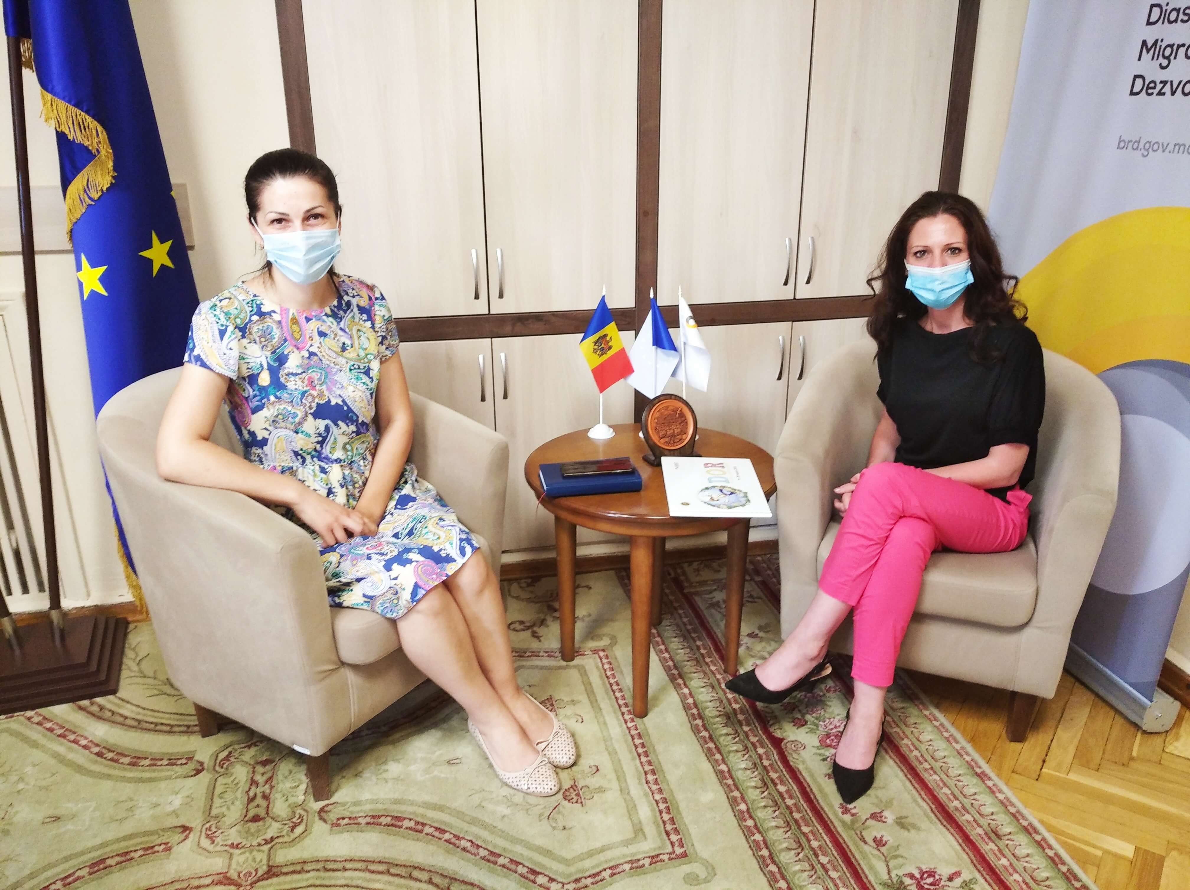 Reprezentanta diasporei din Franța, Galina Îndoitu, în vizită la BRD