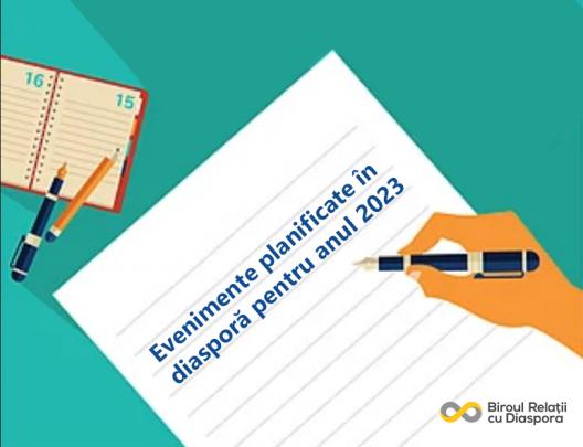 Evenimente planificate în diasporă pentru anul 2023