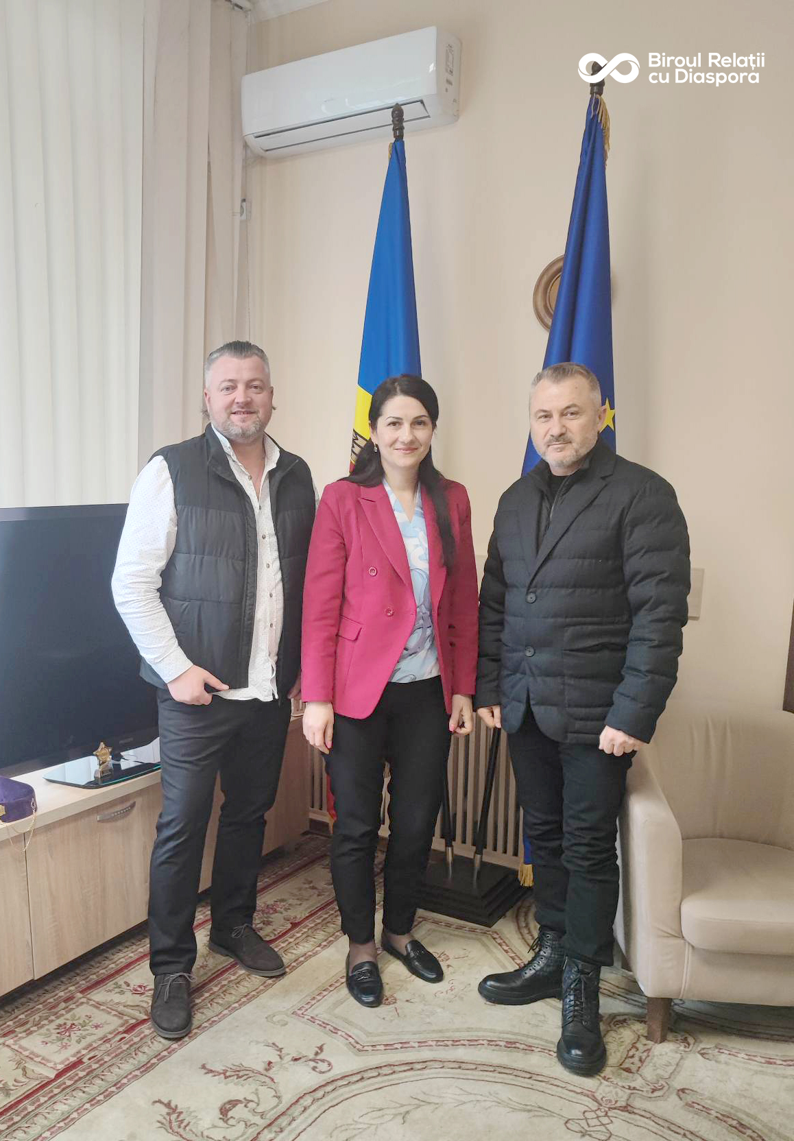 Fondatorul asociației „Moldovenii în Berlin”, în vizită la Biroul relații cu diaspora 