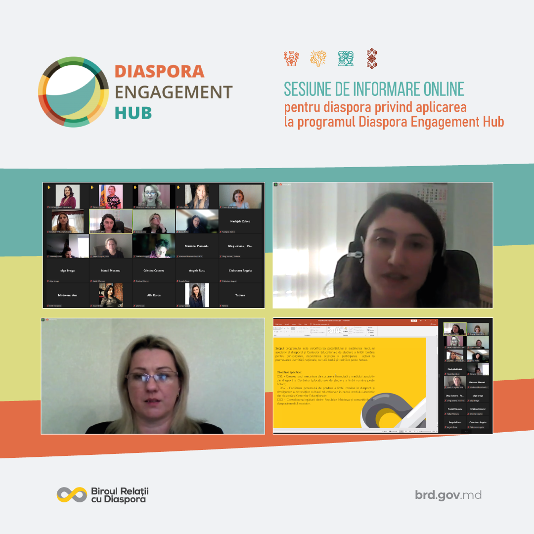 Biroul relații cu diaspora informează diaspora despre modalitatea de înregistrare la Programul „Diaspora Engagement Hub”