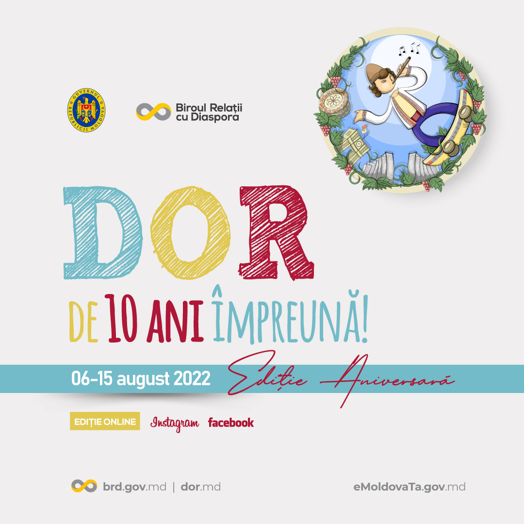Biroul relații cu diaspora lansează Programul DOR – Diaspora * Origini * Reveniri, ediția a X-a, anul 2022