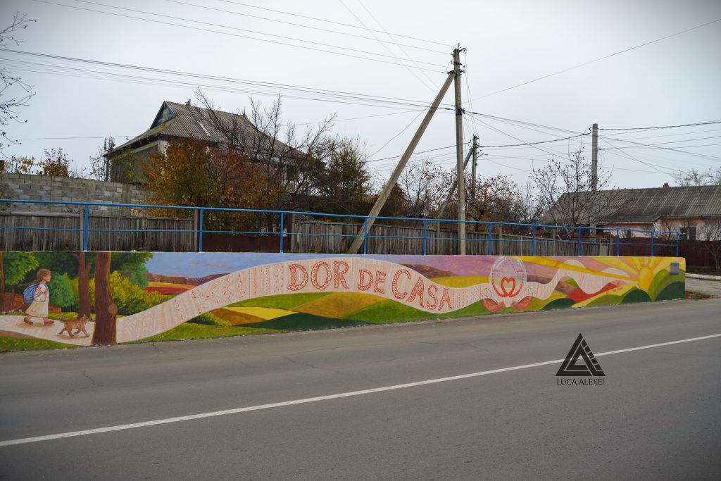 „Dor de casă”, pictură murală realizată la Cahul în cadrul Programului „DAR 1+3”