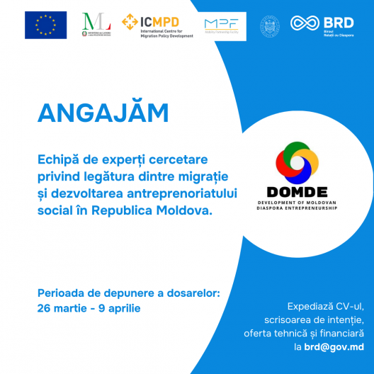 Biroul relații cu diaspora angajează o echipă de experți