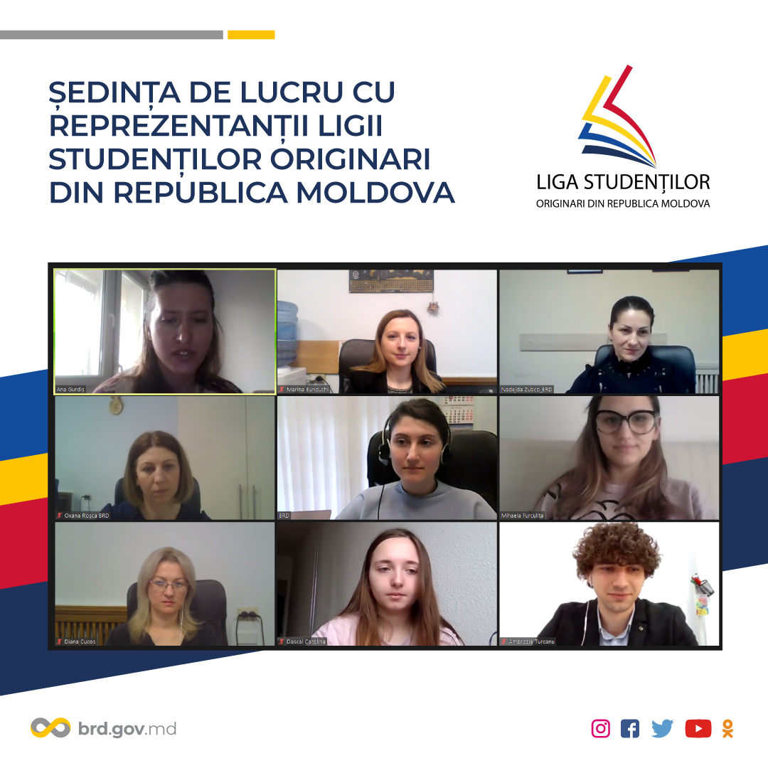 La sfat cu reprezentanții Ligii Studenților Originari din Republica Moldova