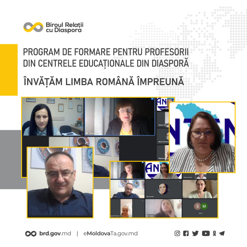 A fost lansat programul de formare pentru profesorii de la Centrele Educaționale din Diasporă