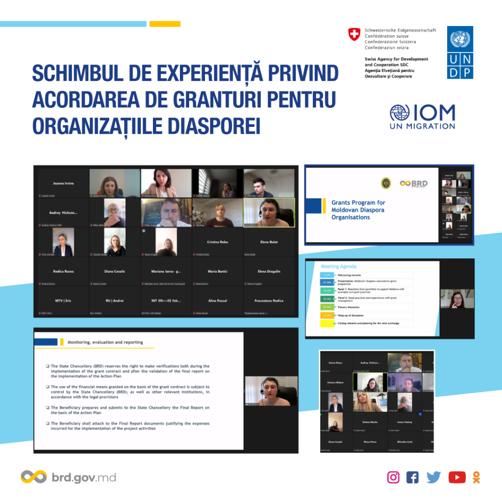 Conceptul Programului de granturi pentru organizațiile diasporei Republicii Moldova, prezentat în cadrul PEG 2 al Programului global comun privind valorificarea migrației pentru dezvoltarea durabilă