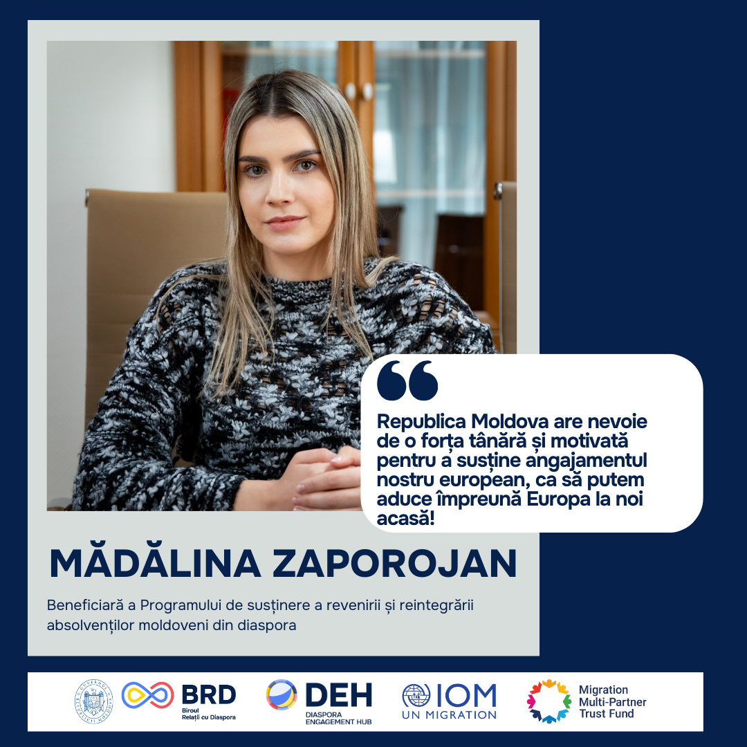 Madalina Zaporojan – un exemplu pentru generația sa
