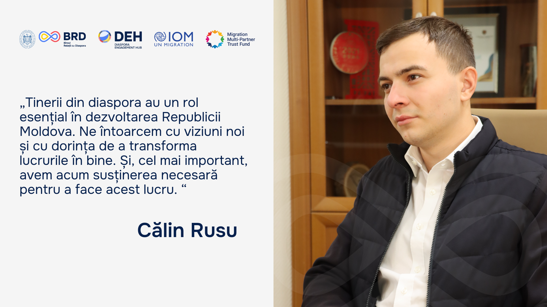 Călin Rusu – tinerii din diaspora au un rol esențial în dezvoltarea Republicii Moldova