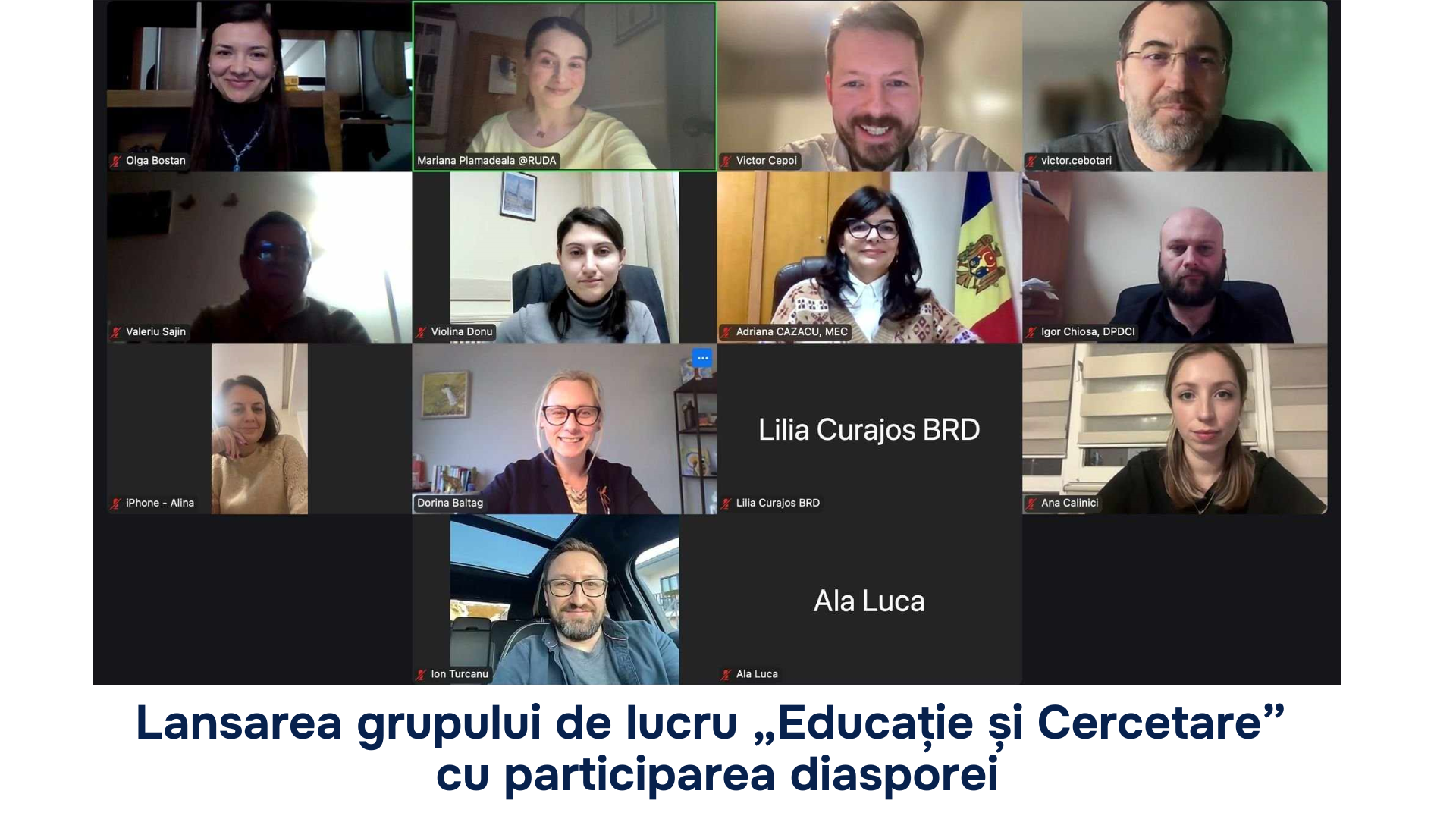 Lansarea Grupului de Lucru „Educație și Cercetare” cu participarea diasporei va contribui la modernizarea domeniului în Republica Moldova