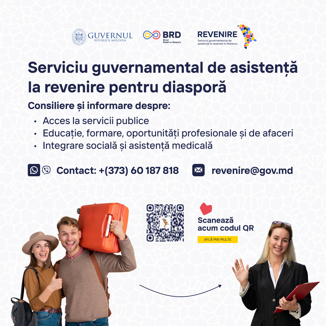  A fost lansat noul Serviciu guvernamental de asistență la revenire în Moldova 