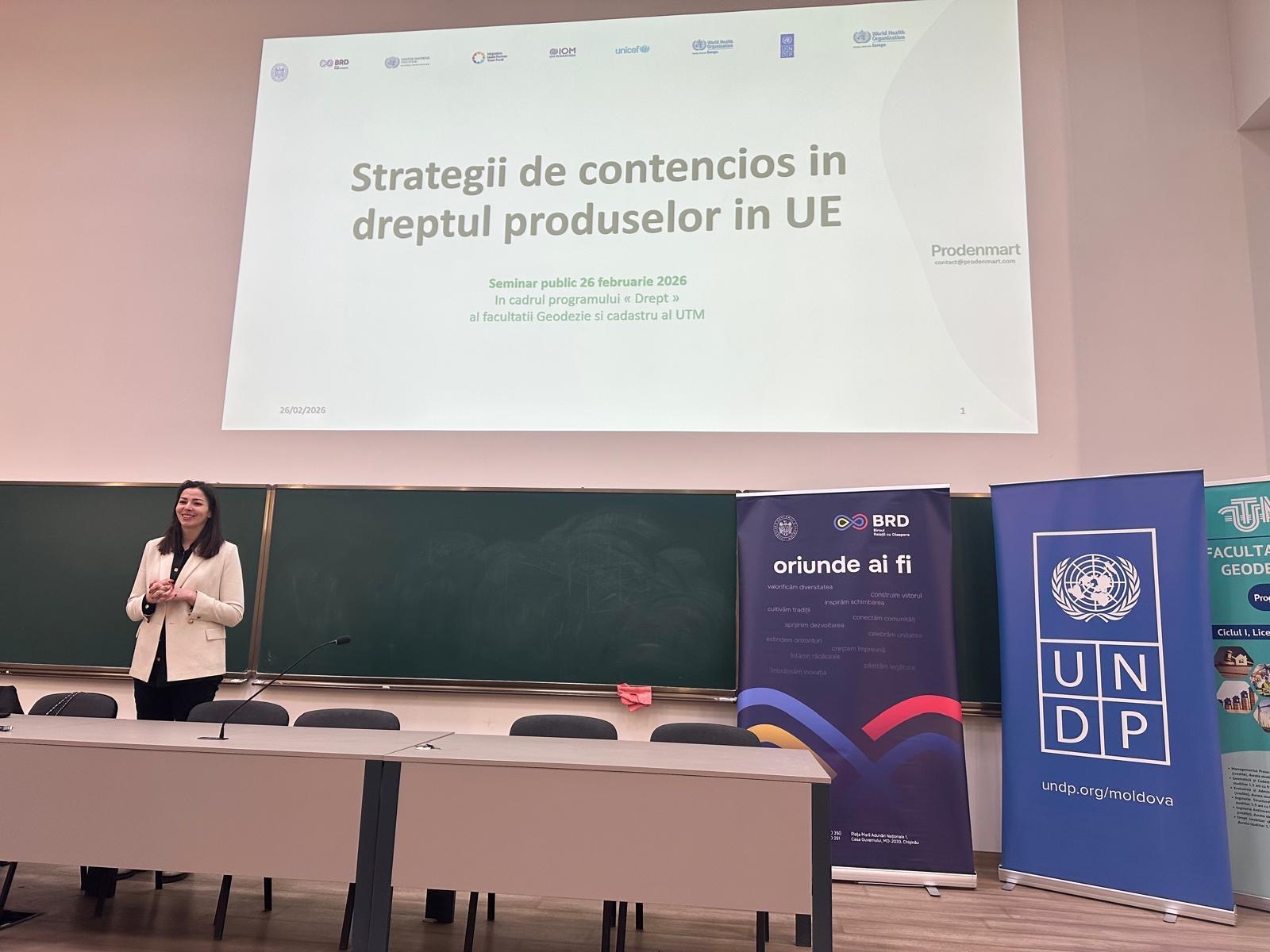 Transfer de expertiză în domeniul dreptului Uniunii Europene pentru studenții Universității Tehnice din Moldova