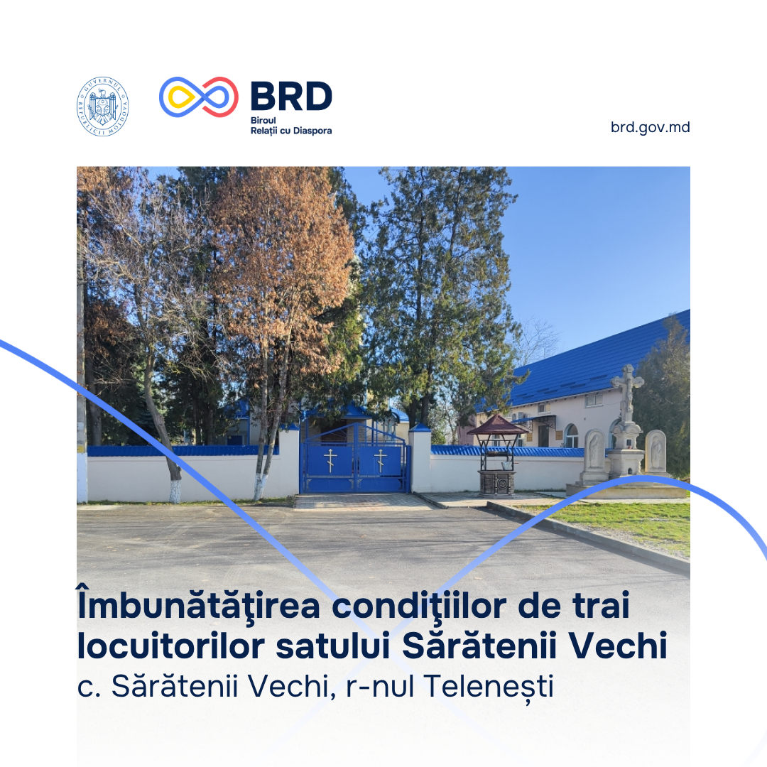 Diaspora și comunitatea locală au contribuit la modernizarea drumurilor din Sărătenii Vechi